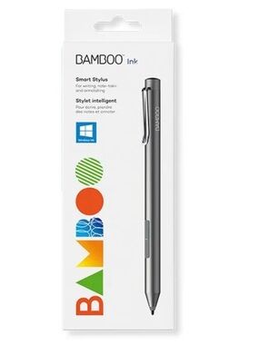 Wacom Bamboo Ink Smart Stylus + Rechargeable AAAA Batteries & USB Charger